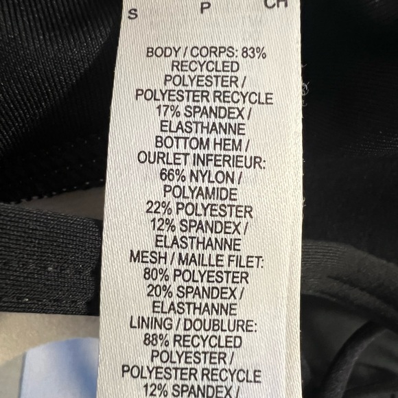 Nike Dri-Fit Black White Gold Lightweight Sports Bra (Small) - Picture 3 of 3